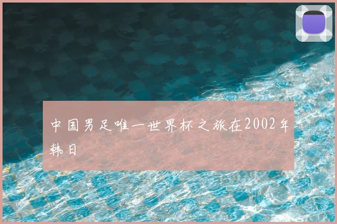 中国男足唯一世界杯之旅在2002年韩日