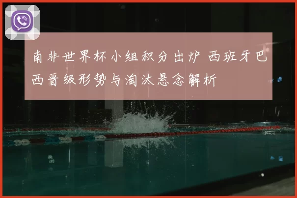 南非世界杯小组积分出炉 西班牙巴西晋级形势与淘汰悬念解析